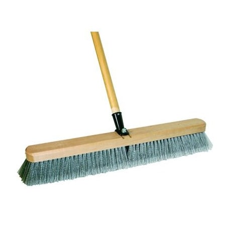 S.M. Arnold BROOM SOFT PUSH GREY 24" POLYSTRENE AR92-316